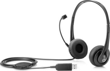 HP Stereo USB Headset, Kopfhörer On-Ear 