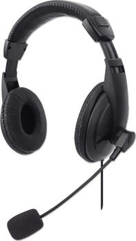 Manhattan Stereo Over-Ear USB Headset, Kopfhörer Over-Ear, USB, PS4, PS5