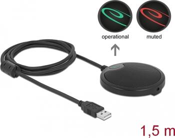 Delock USB Kondensator Mikrofon Omnidirektional für Konferenzen