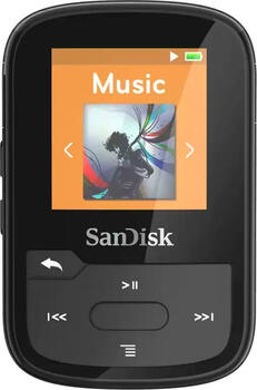 32GB SanDisk Sansa Clip Sport Plus schwarz, MP3-Player 