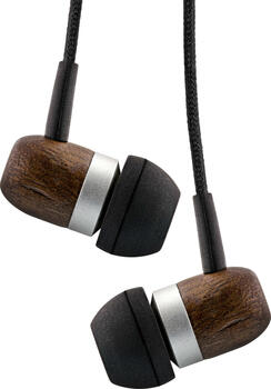 InLine 55357 wood, Kopfhörer, In-Ear, Mikrofon, PC