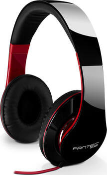 Fantec SHP-250AJ-BK schwarz/rot, Kopfhörer, On-Ear, PC 