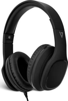 V7 HA701-3EP schwarz, Klinkenstecker, Headset On-Ear 