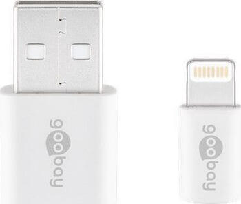0,5m Apple Lightning auf USB, USB Sync- & Ladekabel weiss 