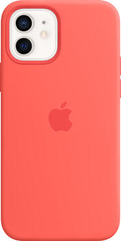 Apple Silikon Case mit MagSafe für iPhone 12/ iPhone 12 Pro zitruspink
