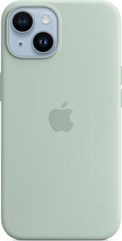 Apple Silikon Case mit MagSafe für iPhone 14 agavengrün 