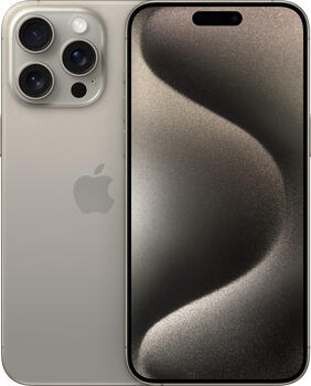 Apple iPhone 15 Pro Max 256GB Titan Natur, 6.7 Zoll, 48.0MP, 8GB, 256GB, Apple Smartphone