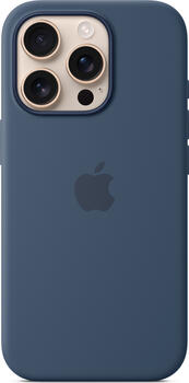 Apple Silikon Case mit MagSafe für iPhone 16 Pro Denim