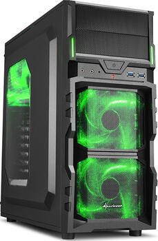 Sharkoon VG5-W grün MidiTower inkl. 550W Netzteil Corsair VS Series VS550 Sharkoon VG5-W grün MidiTower inkl. 550W Netzteil Corsair VS Series VS550