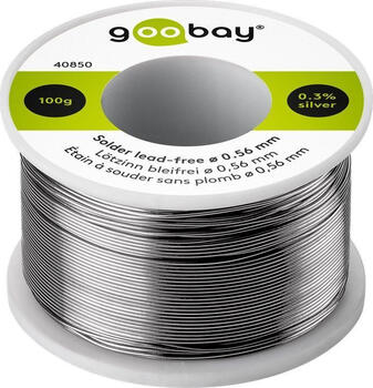 Profi Lötzinn bleifrei, ø 0,56 mm, 100g, goobay