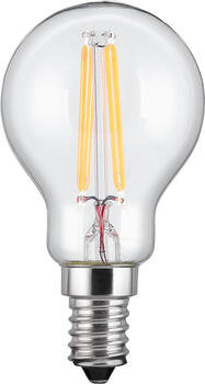 goobay Filament-LED Globus 4 W klar, Sockel E14, ersetzt 39 warm-weiß, nicht dimmbar