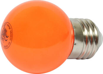 Synergy 21 LED Retrofit E27/ G45 Tropfenlampe orange 1 Watt für Lichterkette