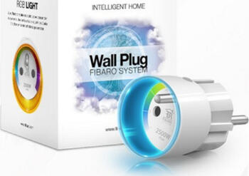 Fibaro Wall Plug Typ E&comma; Smart-Steckdose Passt in FR&comma; BE&comma; PL