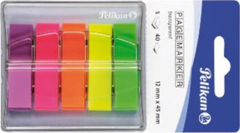 Pelikan Pagemarker Transparent-Mix  5 Farben 5x 40 Blatt 