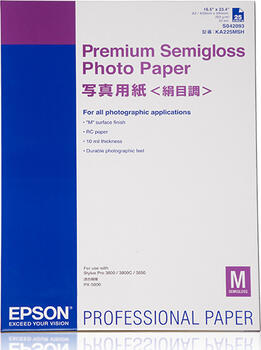 Epson S042093 Premium Fotopapier Semigloss A2, 25 Blatt 