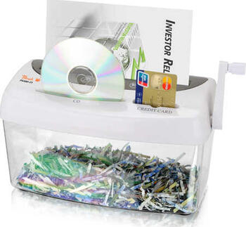 Peach PS300-21 DIN 66399 Aktenvernichter für Papier, Plastikkarten, CDs/DVDs