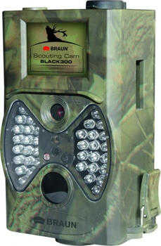 BRAUN Scouting Cam Black300, Wildkamera Tag- und Nachtaufnahmen mit schwarzen LEDs