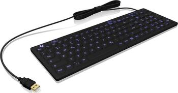 KeySonic KSK-6031INEL Tastatur USB QWERTZ Deutsch Schwarz