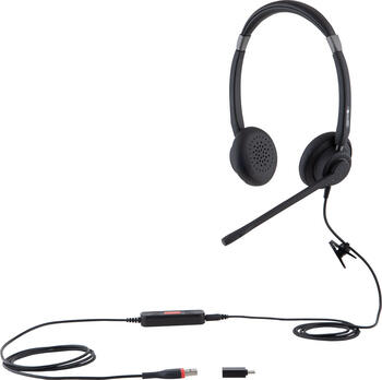 ALCATEL-LUCENT ENTERPRISE AH 22 M II Corded Binaural Premium Headset with volume mute and hook keys