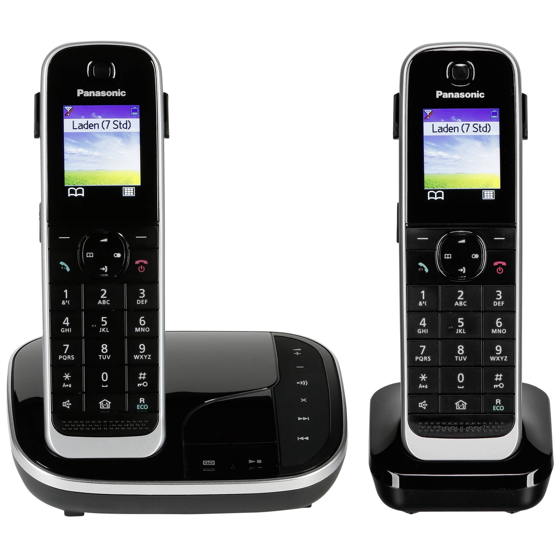Panasonic KX-TGJ322 Duo schwarz mit Anrufbeantworter