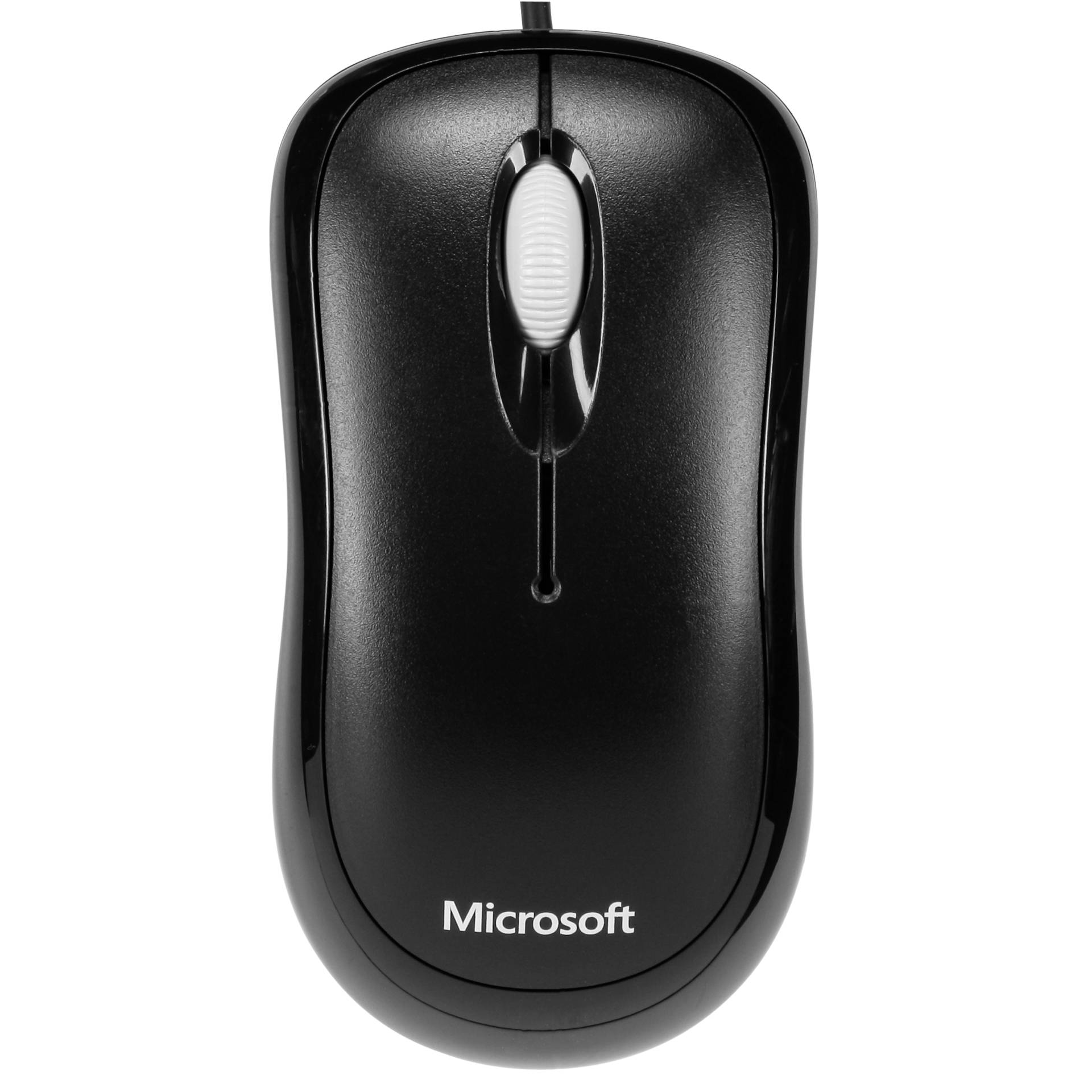 Microsoft Basic Optical Mouse for Business schwarz, Maus, beidhändig, kabelgebunden (1.8m), USB