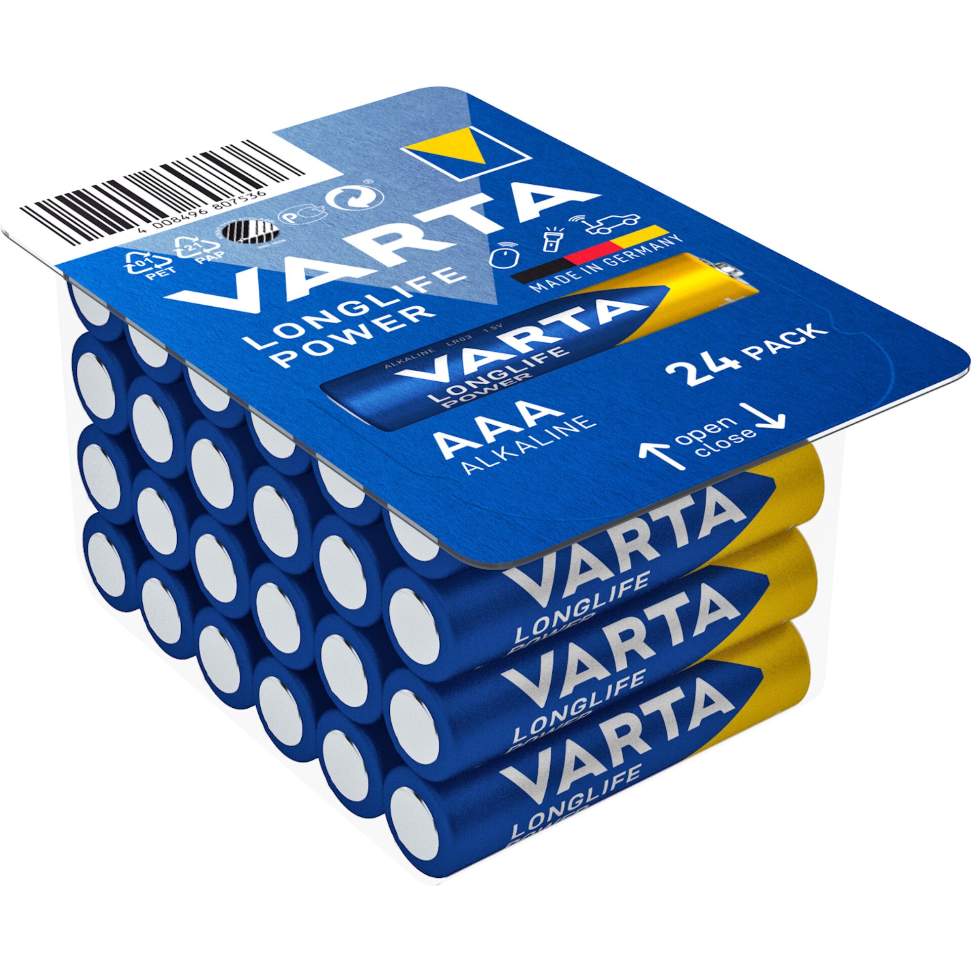 Varta High Energy LR03-AAA, Alkali, 1.5V, 24er-Pack Batterie 