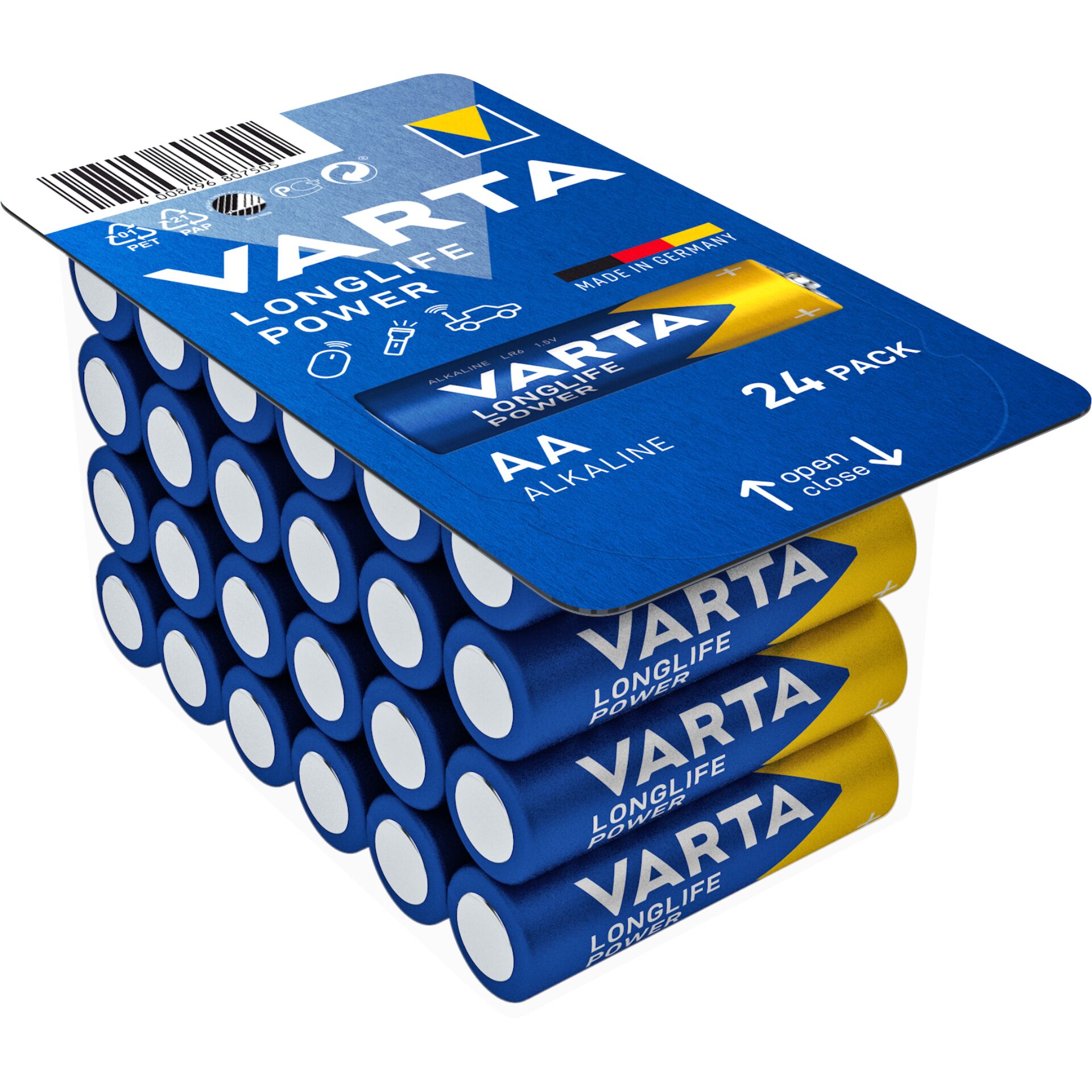 Varta High Energy LR6-AA, Alkali, 1.5V, 24er-Pack Batterien 