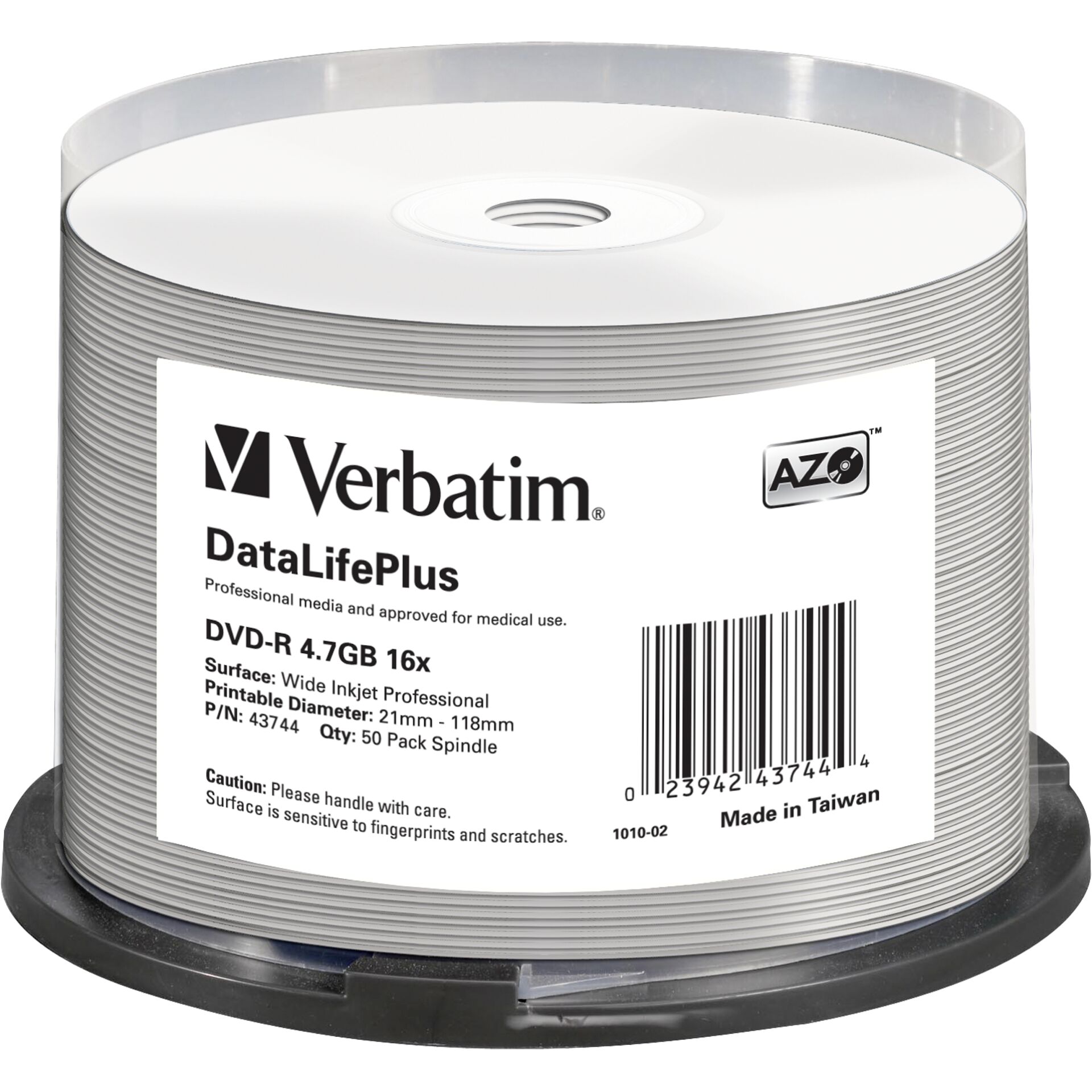 VERBATIM DVD-R 4.7GB 16x, 50er DVD-Rohlinge 