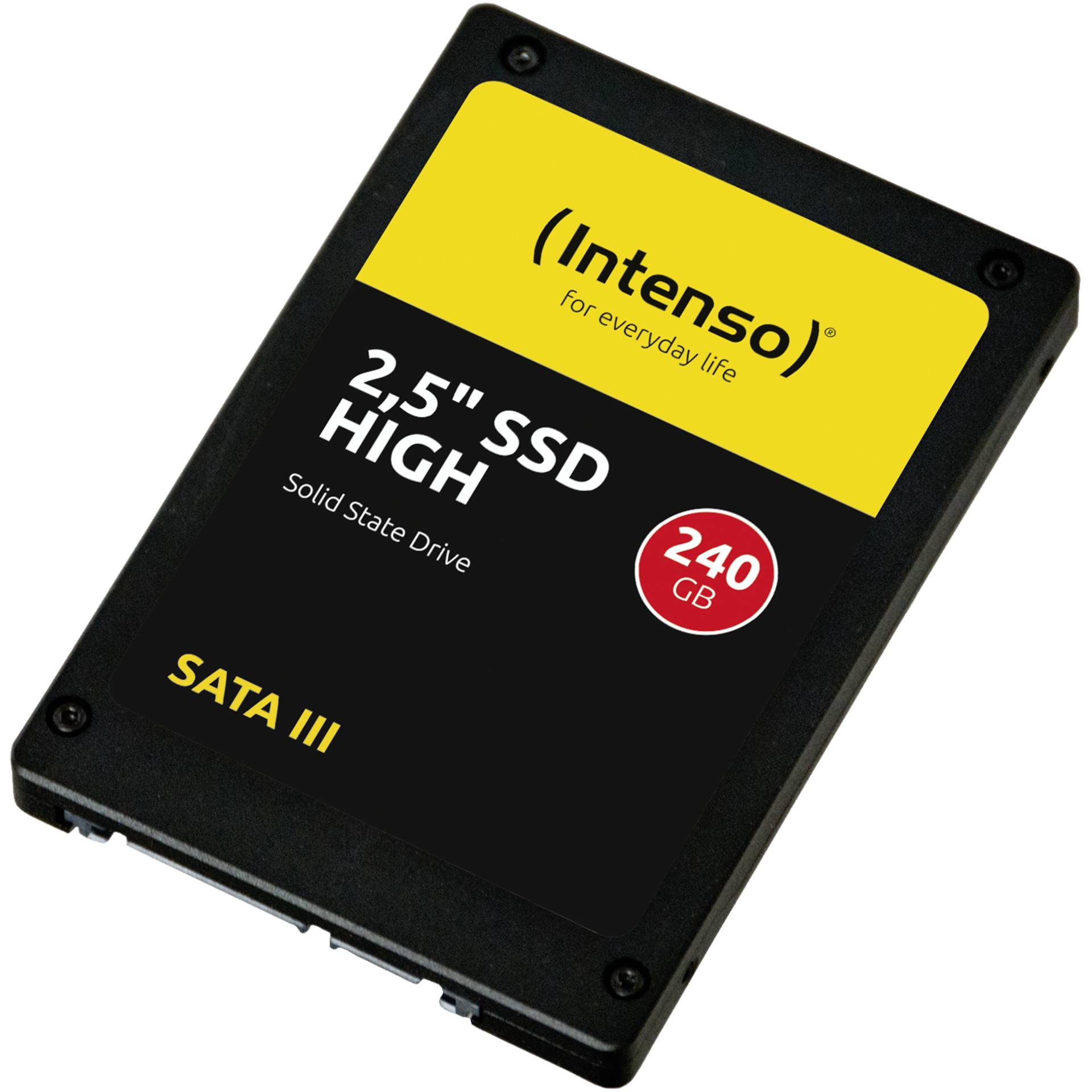 240 GB SSD Intenso High Performance SATA 6Gb/s 2.5 Zoll lesen: 520MB/s, schreiben: 480MB/s