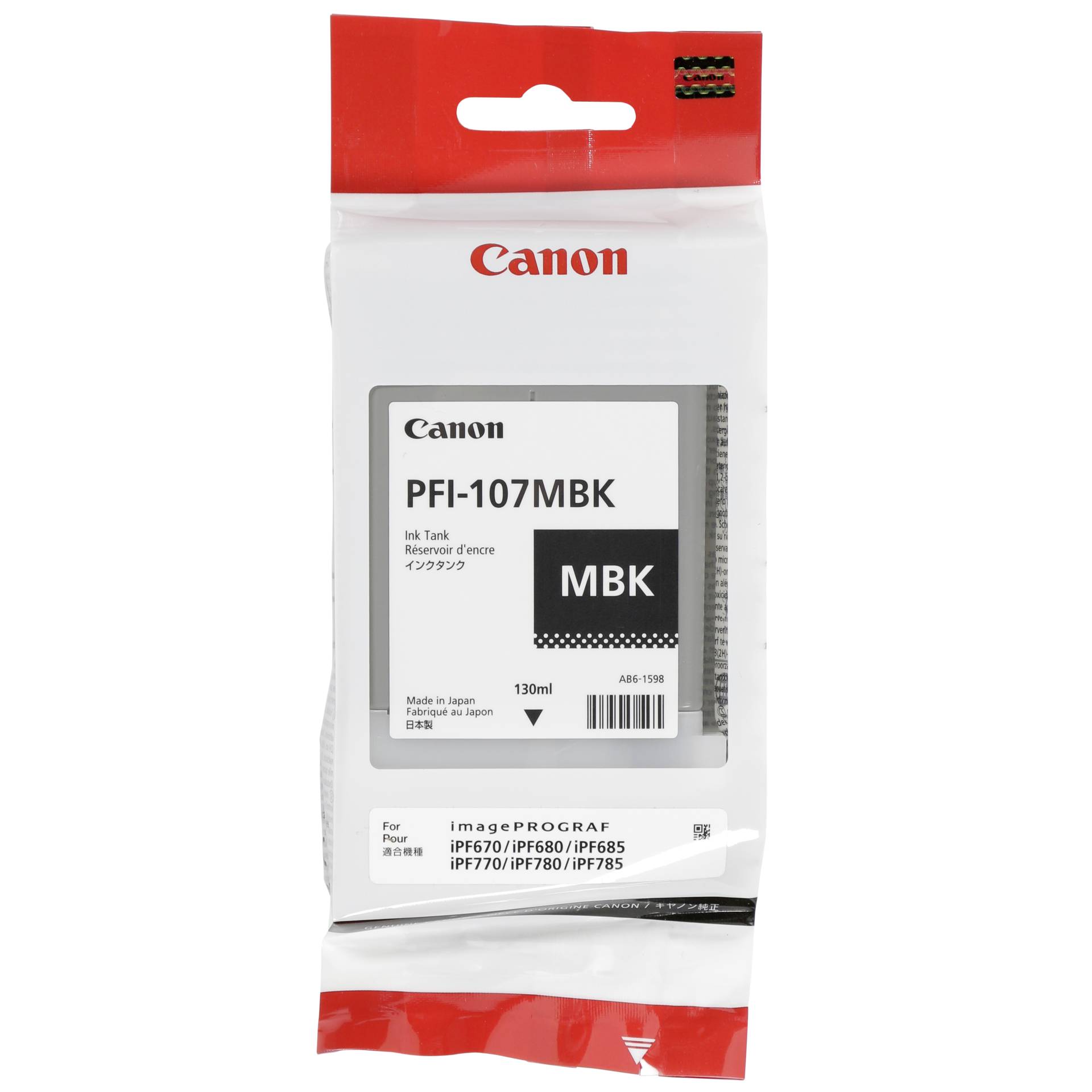 Canon PFI-107MBK Druckerpatrone 1 Stück(e) Original Mattschwarz