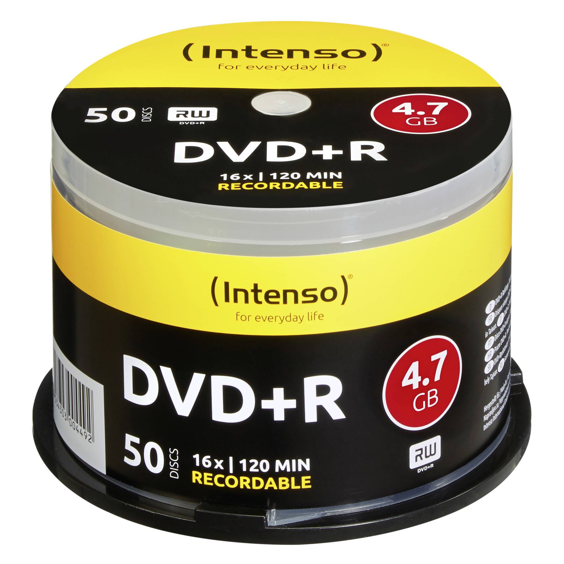 Intenso DVD+R 16x 50er Spindel 4,7GB DVD-Rohling 