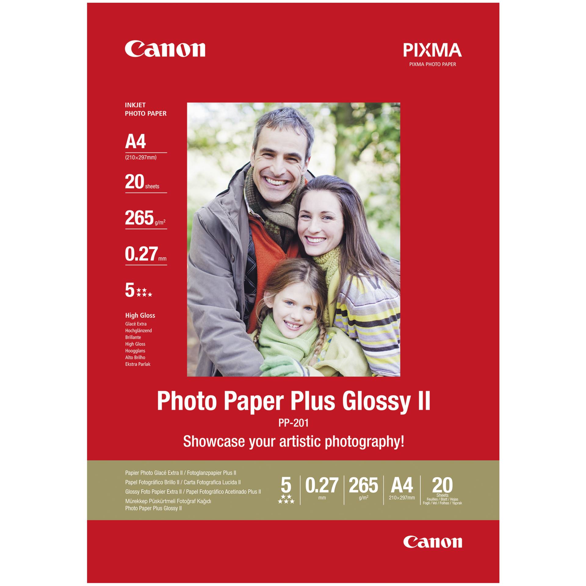 Canon PP-201 Fotopapier Plus A4 