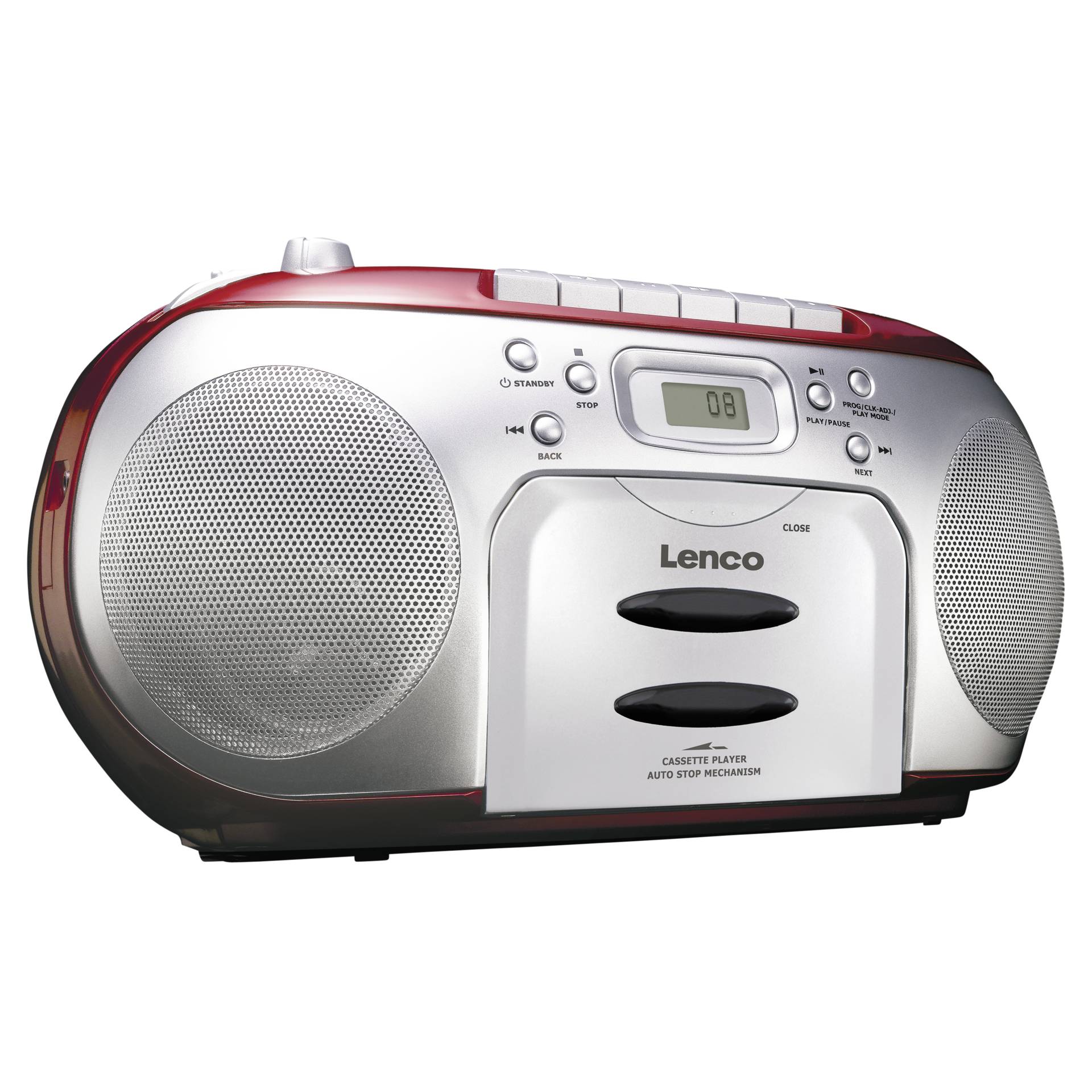 Lenco SCD-420 Tragbarer CD-Player Schwarz, Rot