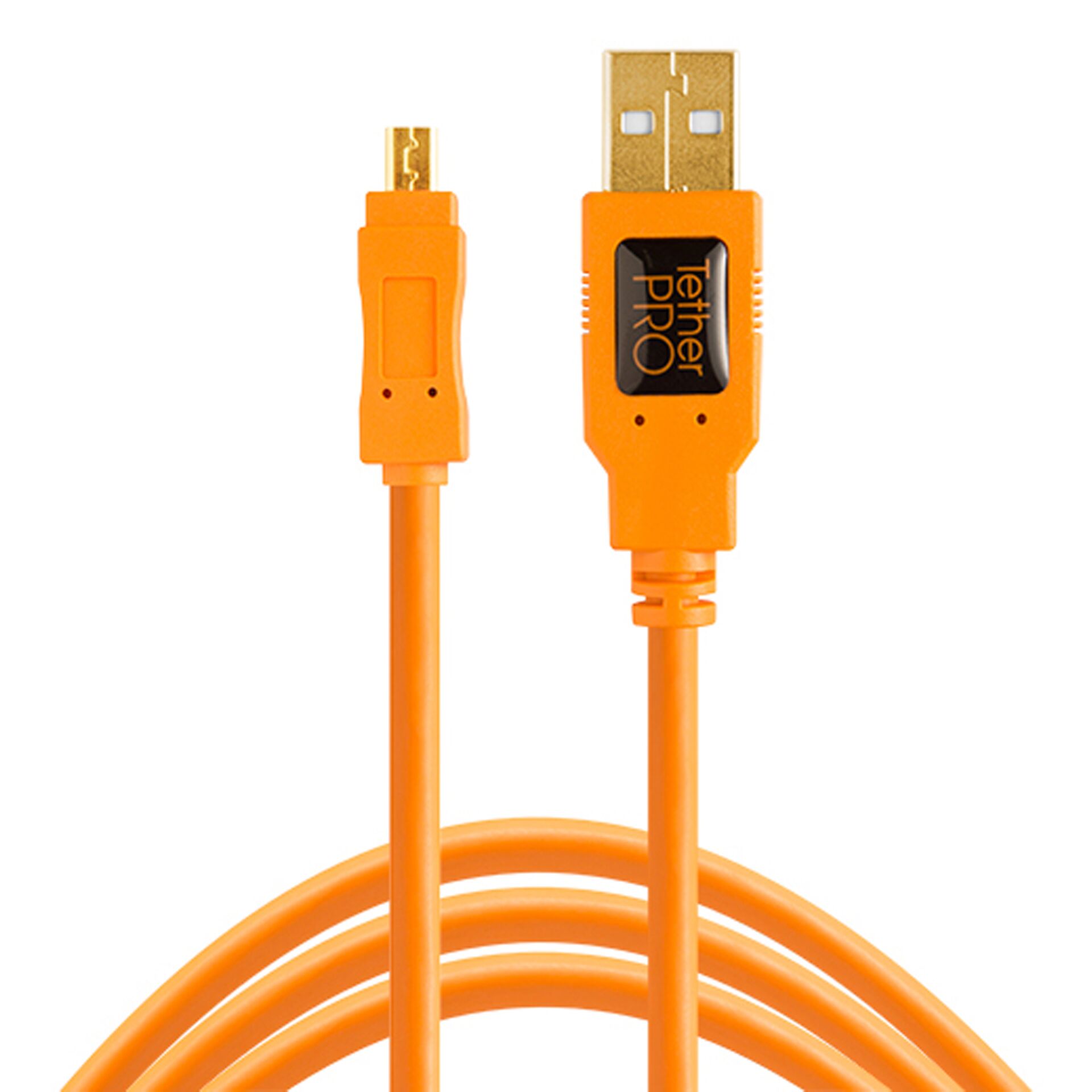 Tether Tools CU8015-ORG USB Kabel 4,6 m USB 2.0 USB A Mini-USB B Orange