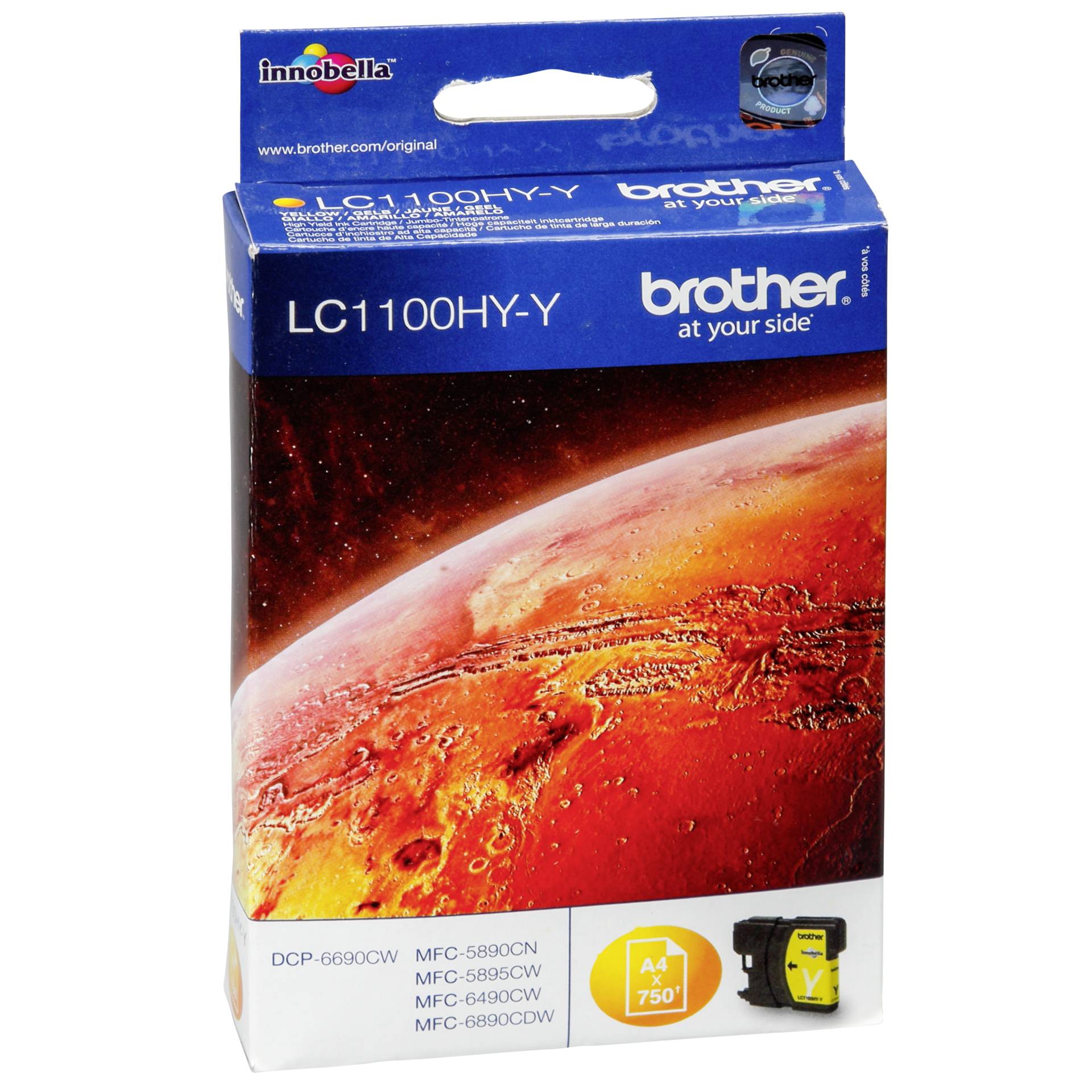 Brother Tinte LC1100HYY gelb 