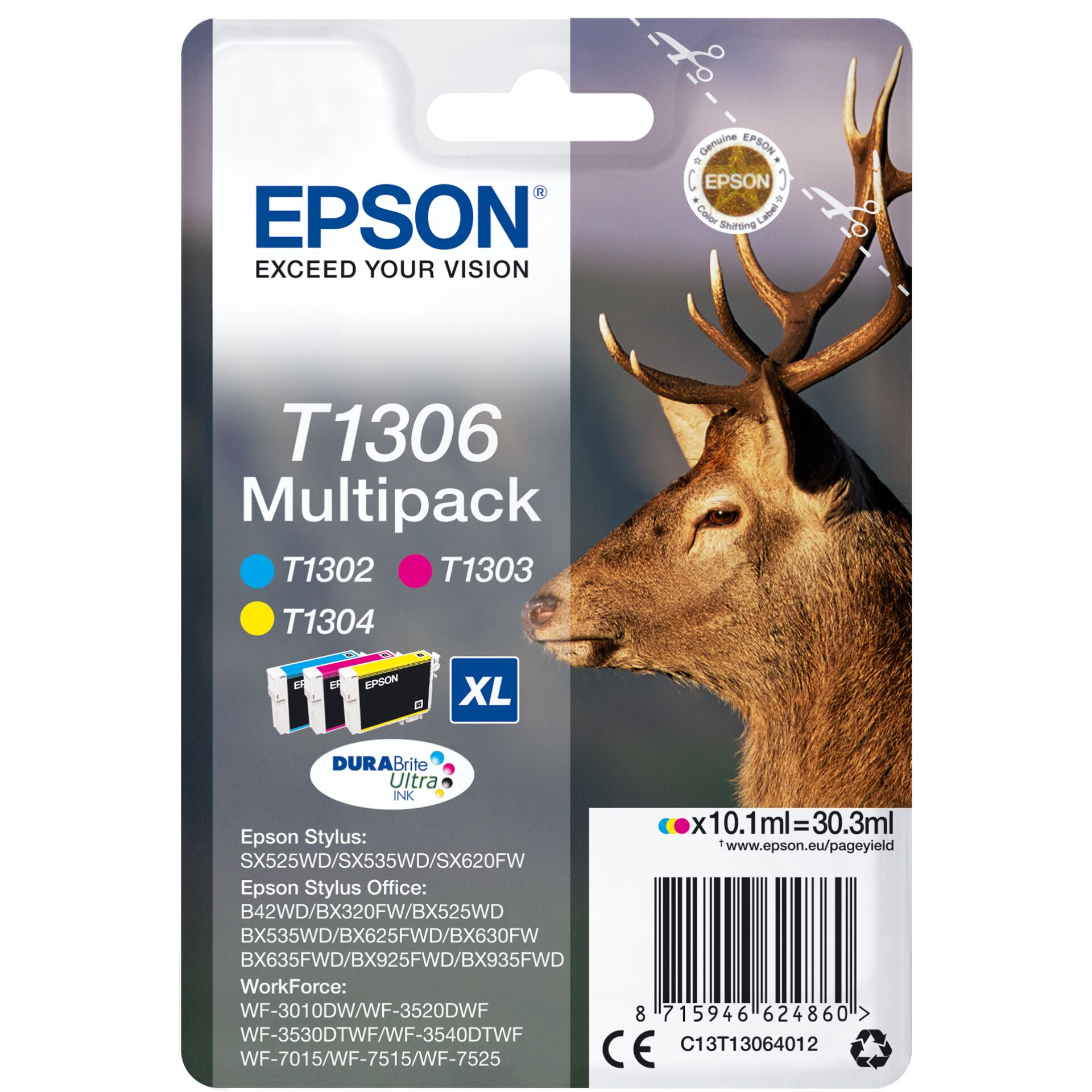 Epson Tinte T1306 Color Multipack 