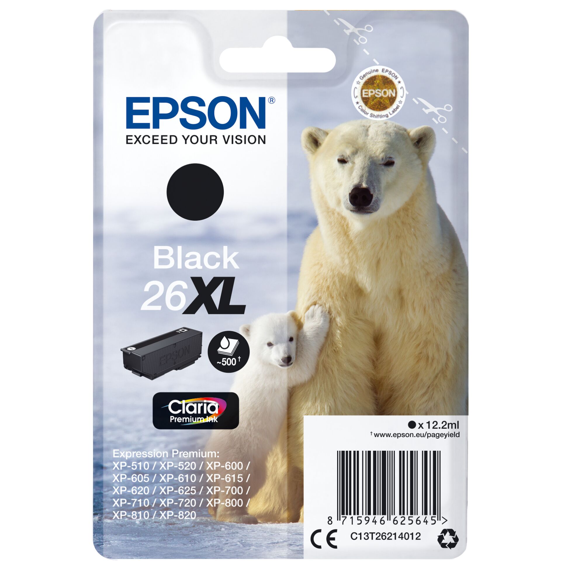 Epson Tinte 26 XL schwarz 