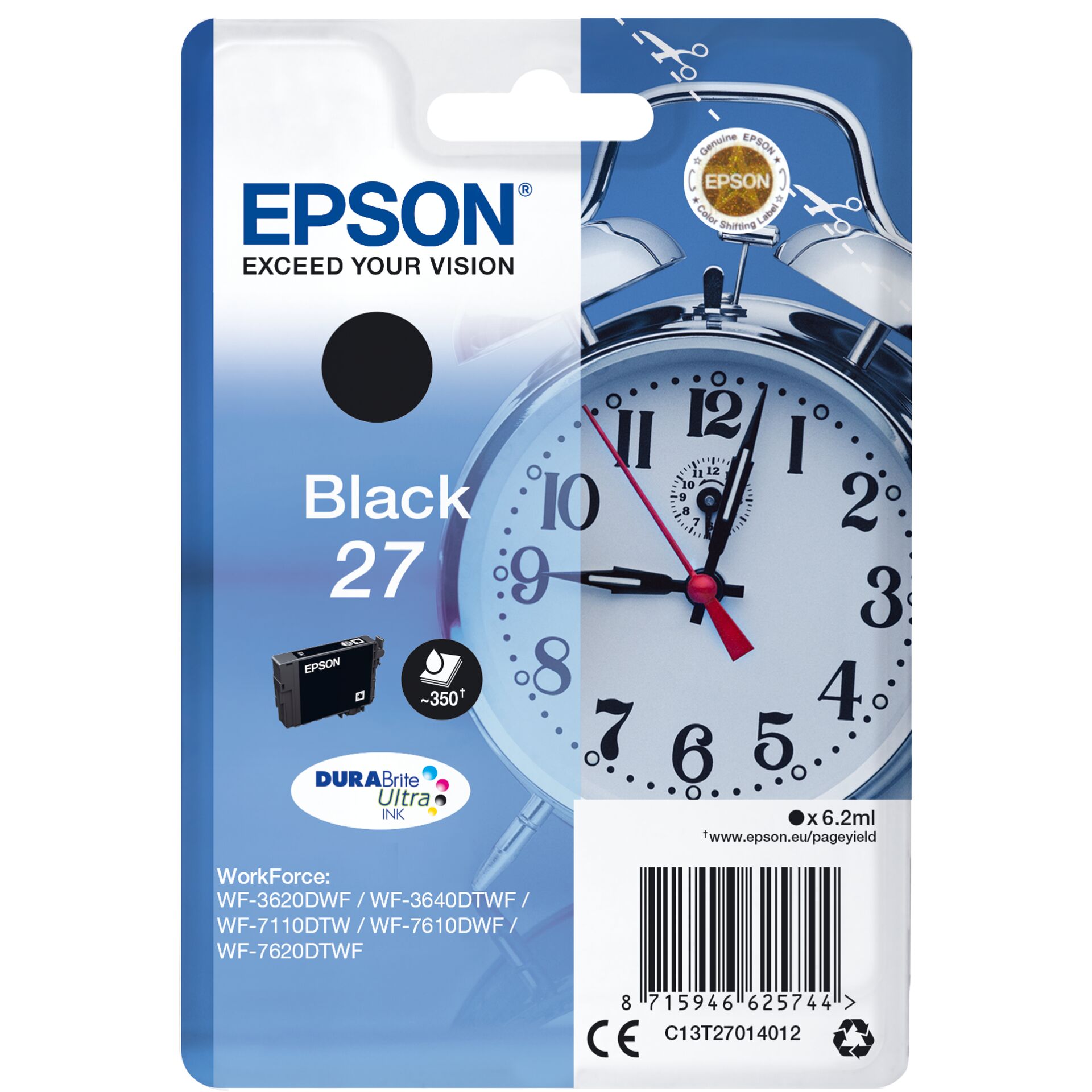 Epson Tinte 27 schwarz 