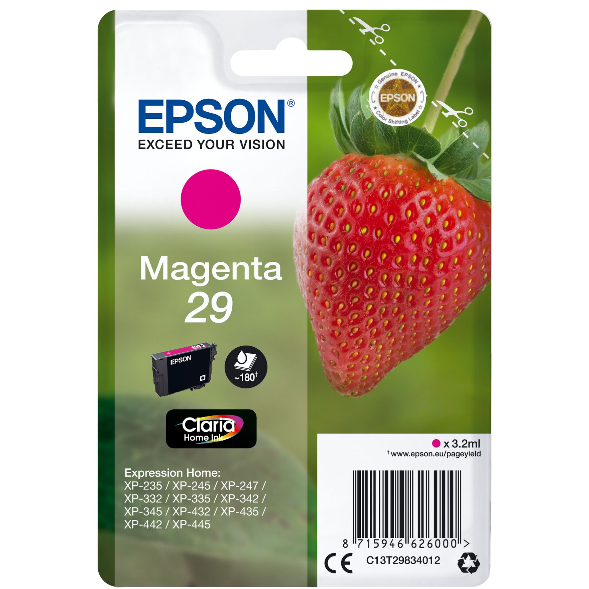 Epson Tinte 29 magenta, 3.2ml 
