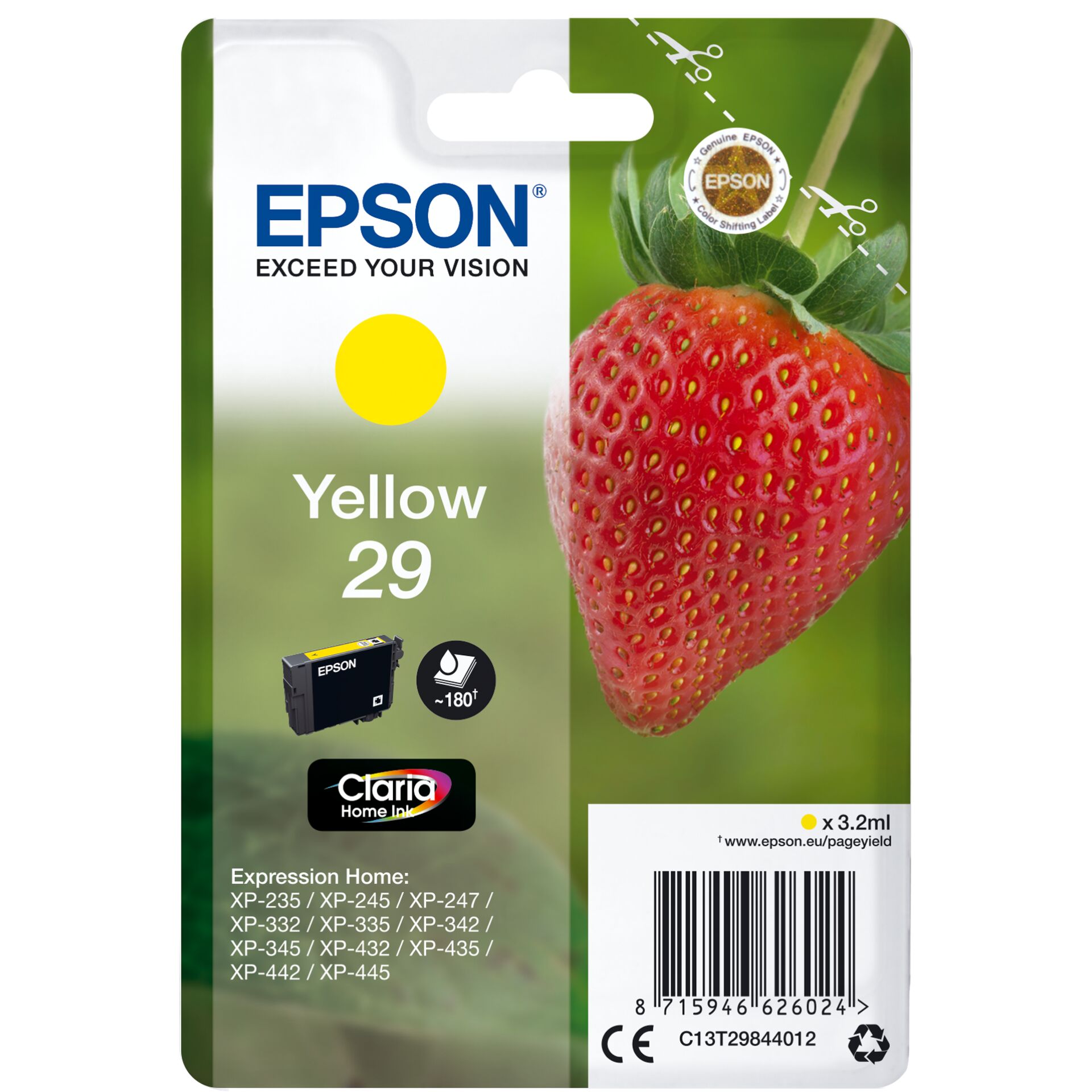 Epson Tinte 29 gelb, 3.2ml 