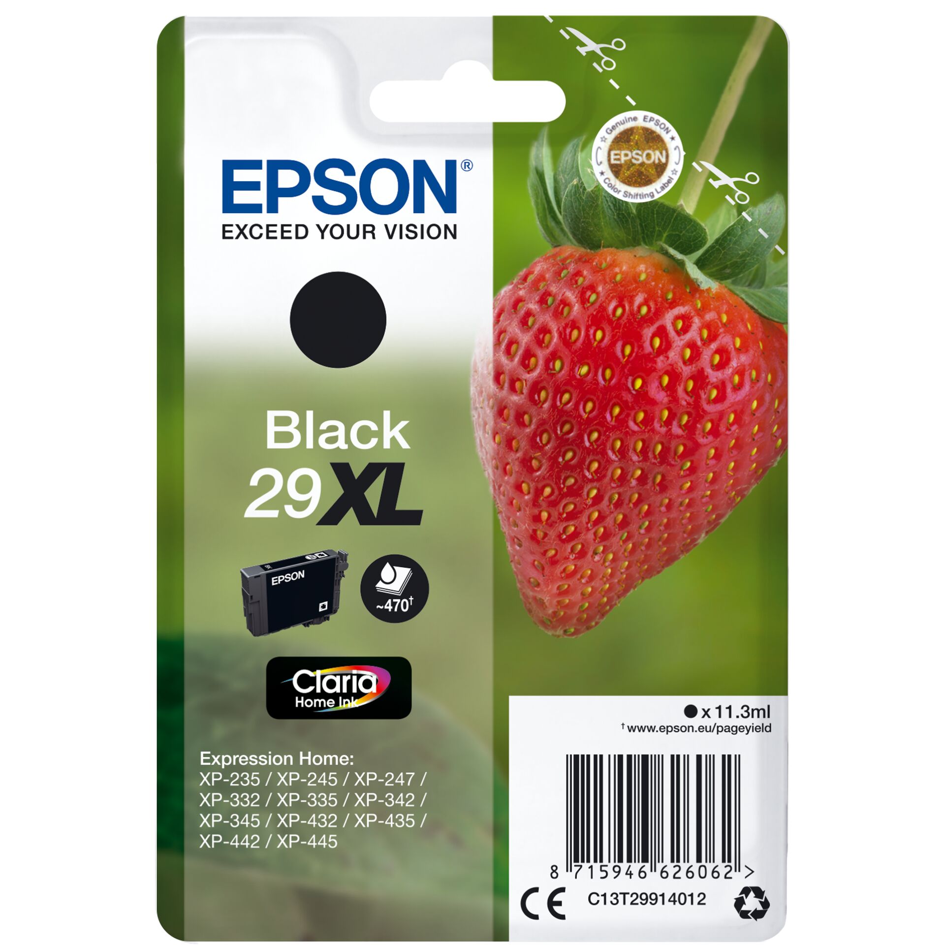 Epson Tinte 29XL schwarz, 11.3ml 