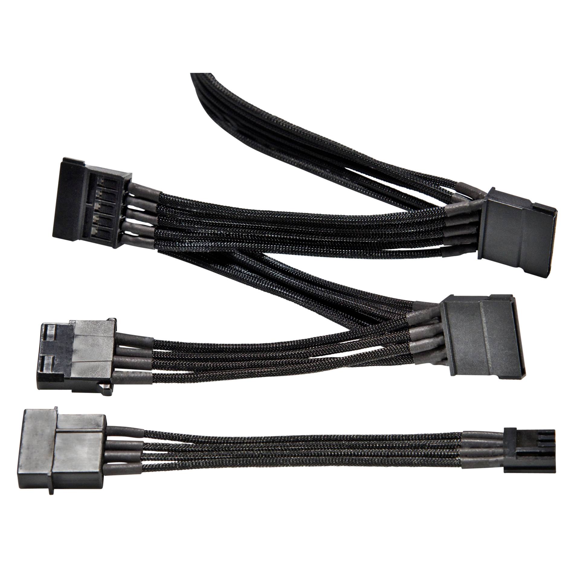 be quiet! Sleeved Power Cable-CM-61050, 3x SATA + 1x HDD/FDD, 1000mm