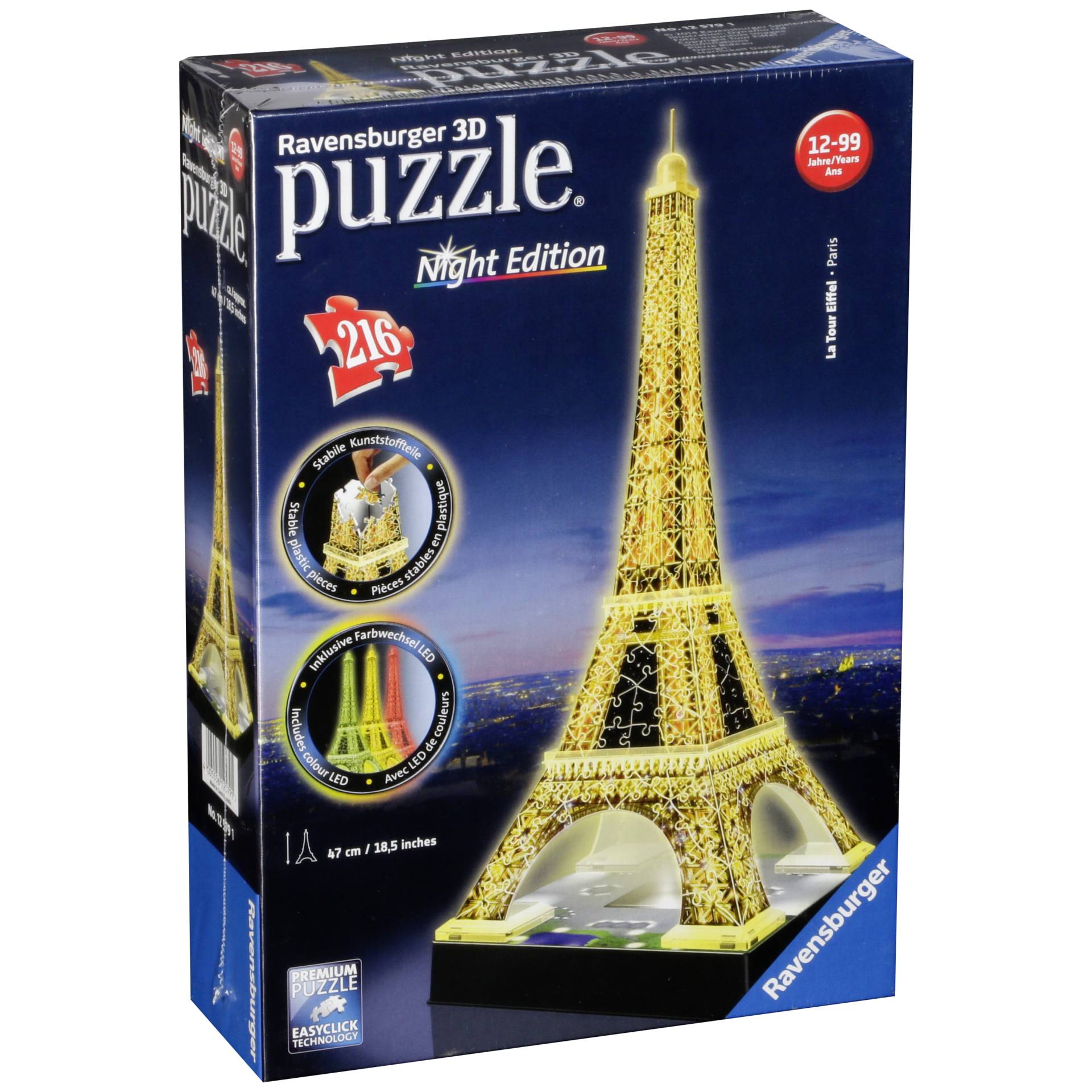 Ravensburger Eiffelturm bei Nacht 3D-Puzzle 216 Stück(e)