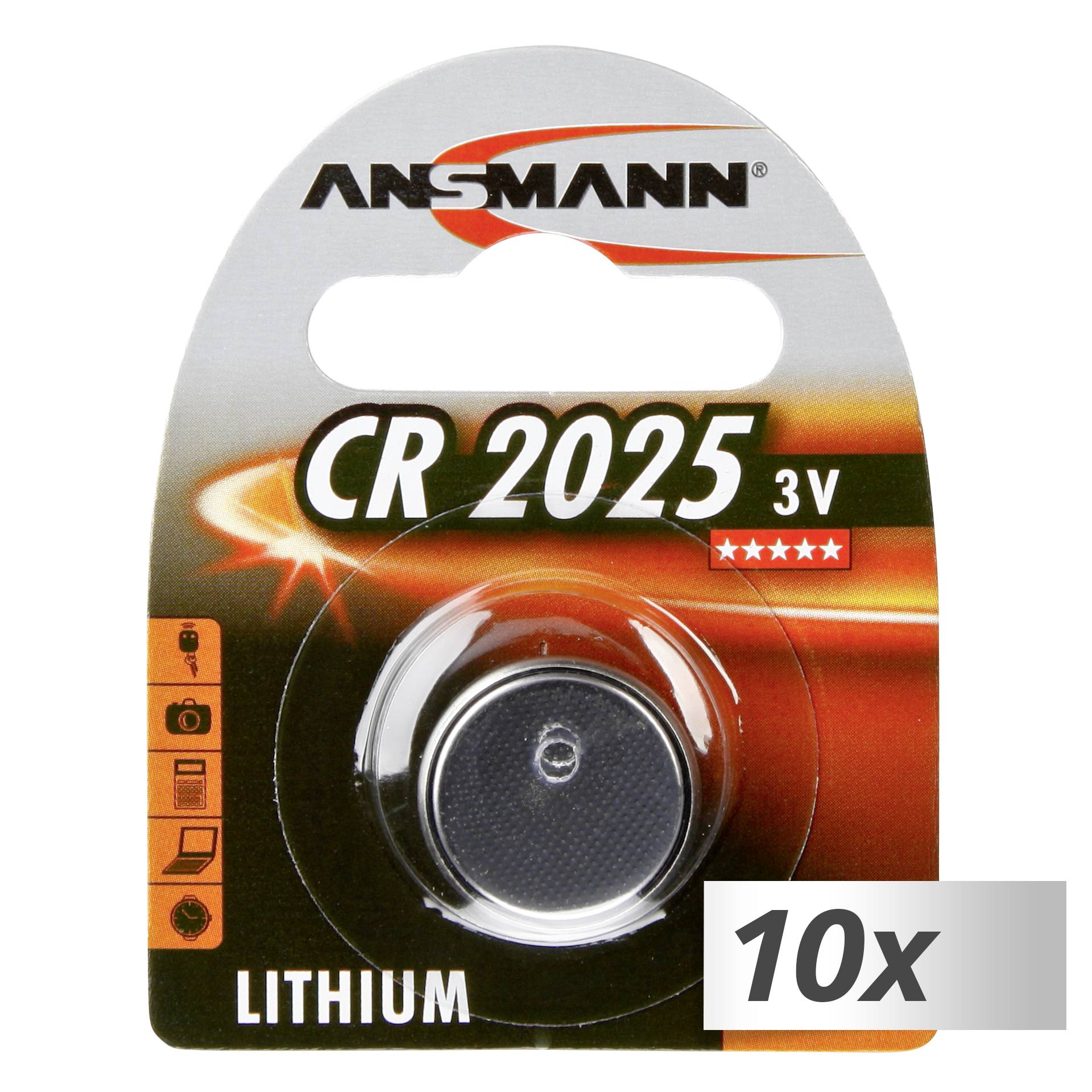 Ansmann Lithium 3V  CR 2025 Knopfzelle 