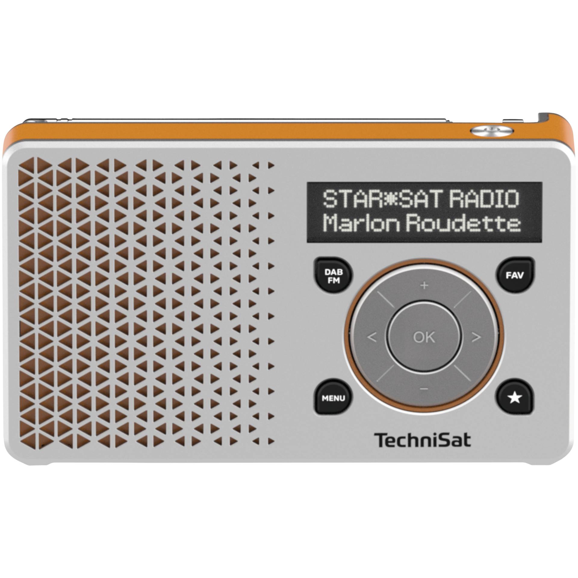 TechniSat DigitRadio 1 silber/orange, UKW, DAB, DAB+ 