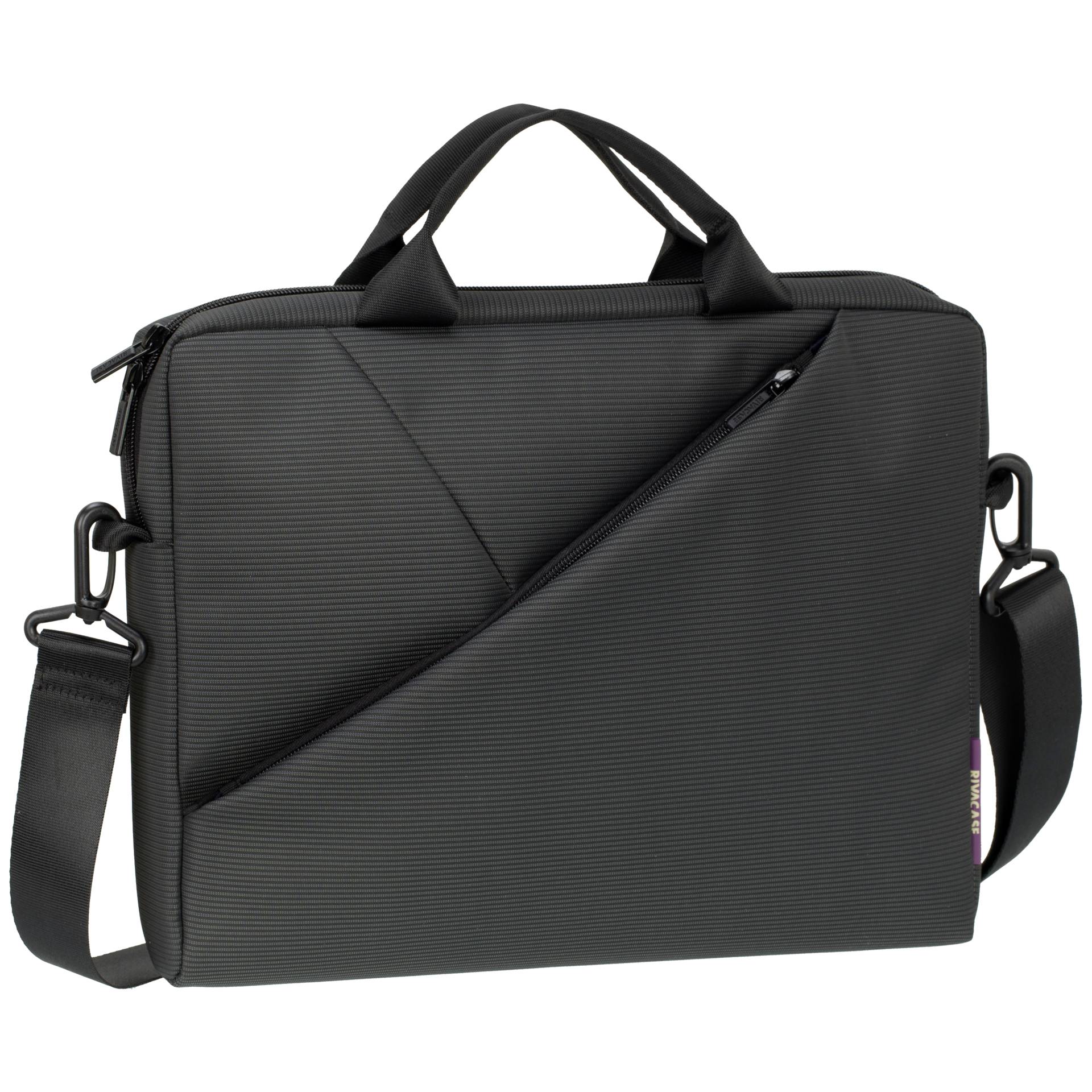 RivaCase 8730 hochwertige Notebooktasche, Messenger Bag grau