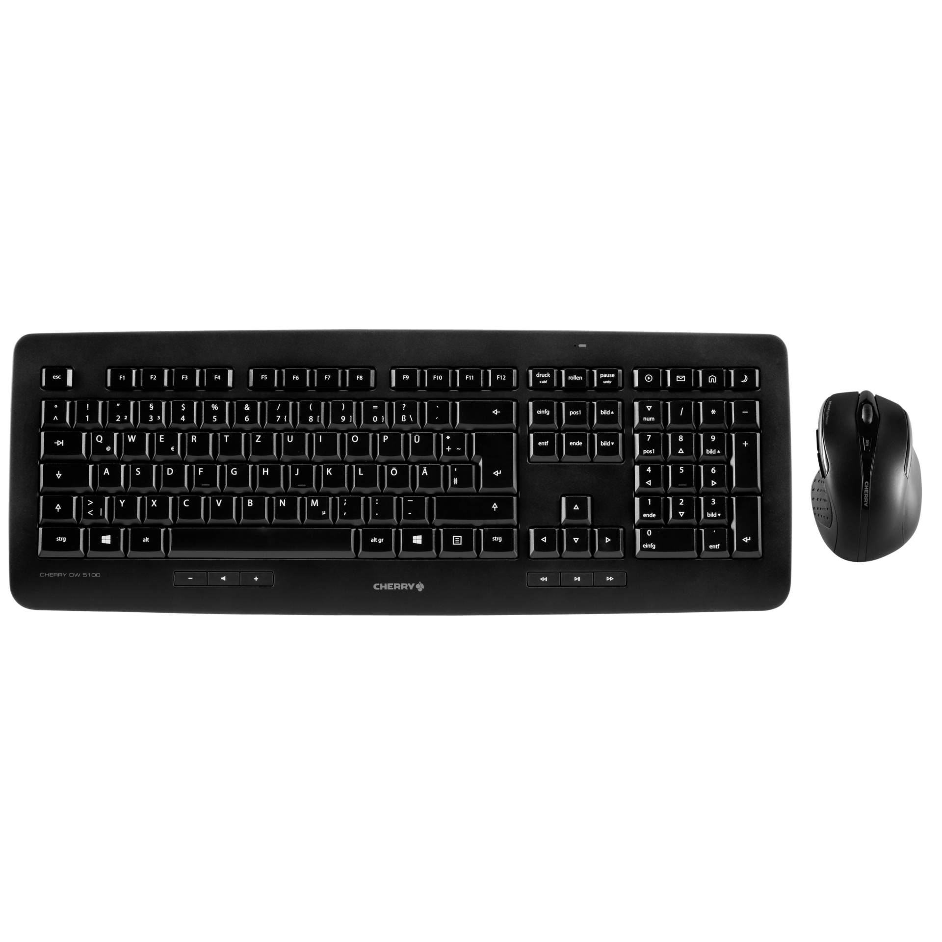 Cherry DW 5100 schwarz, USB Tastatur-Maus-Kombination 