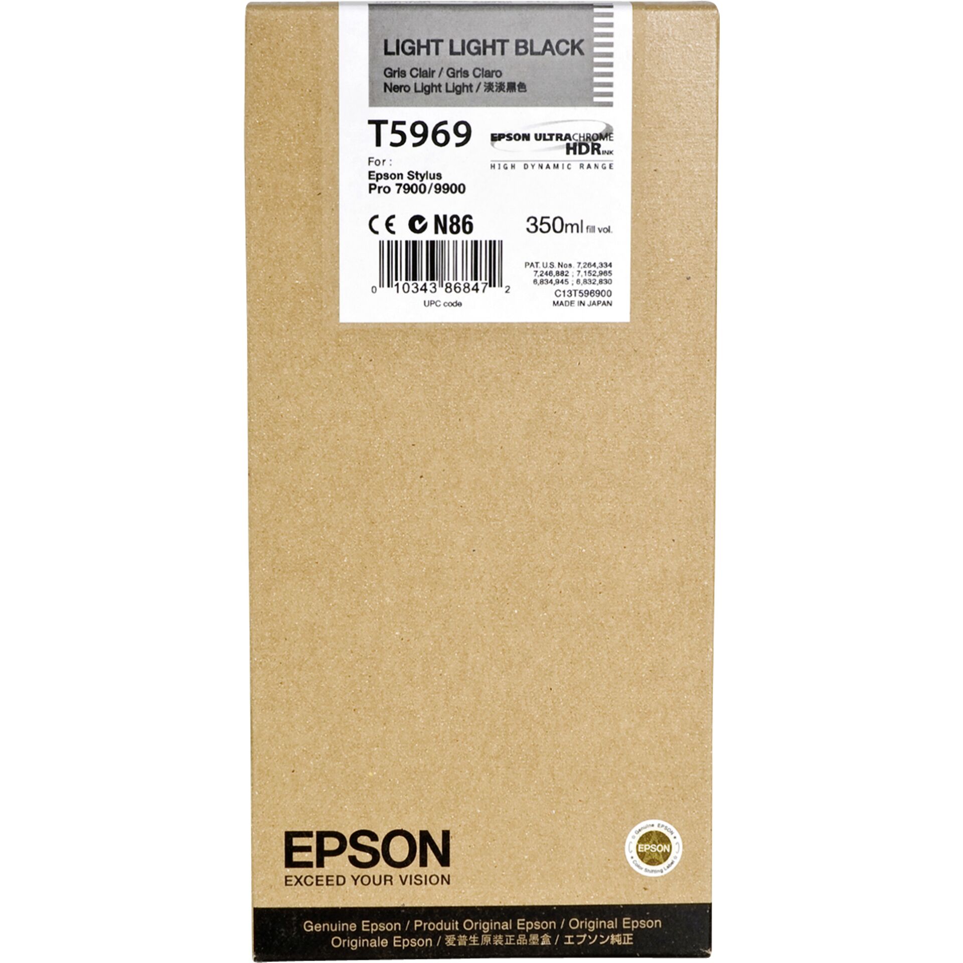 Epson Tinte T5969 grau, Original Zubehör 