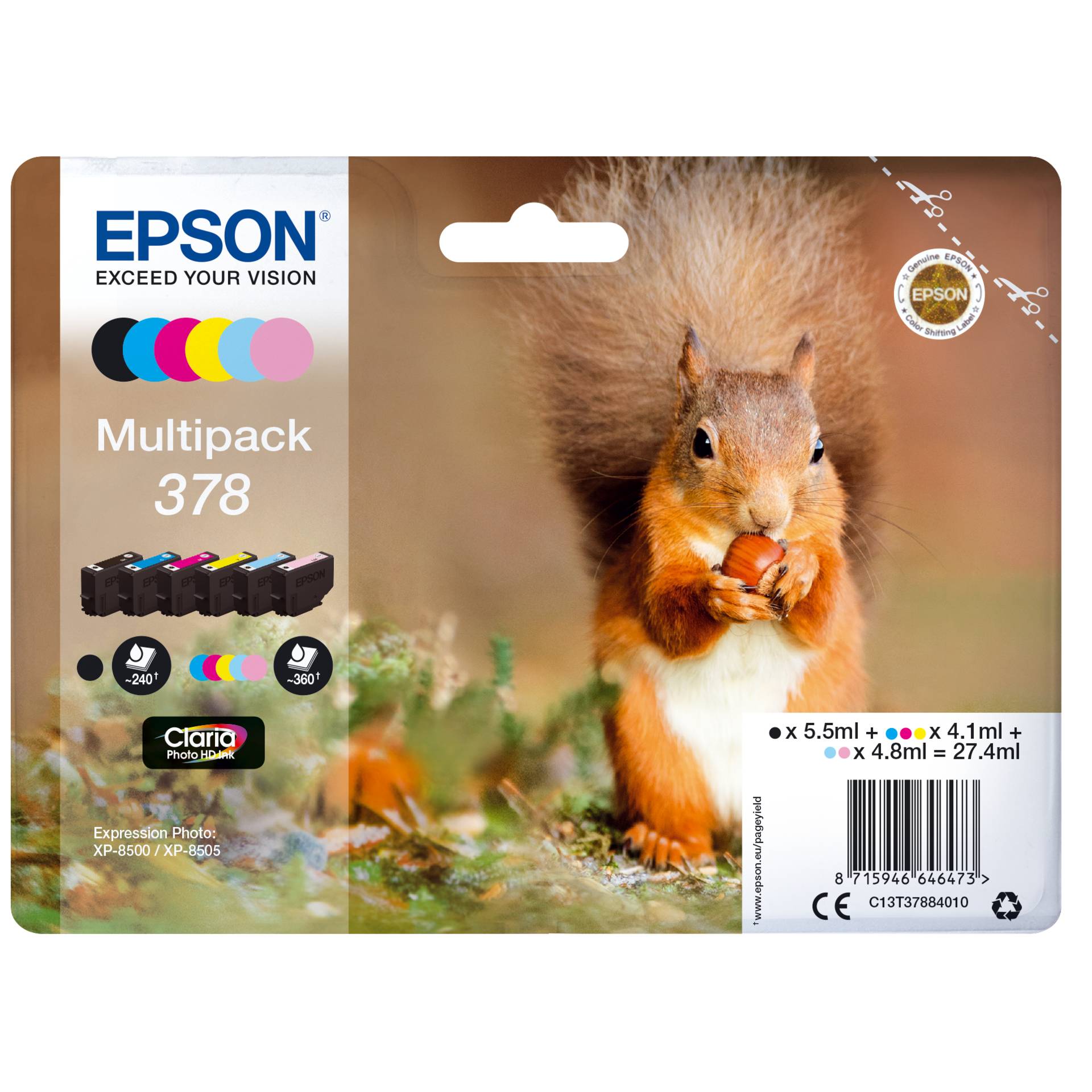 Epson Tinte 378 Multipack 