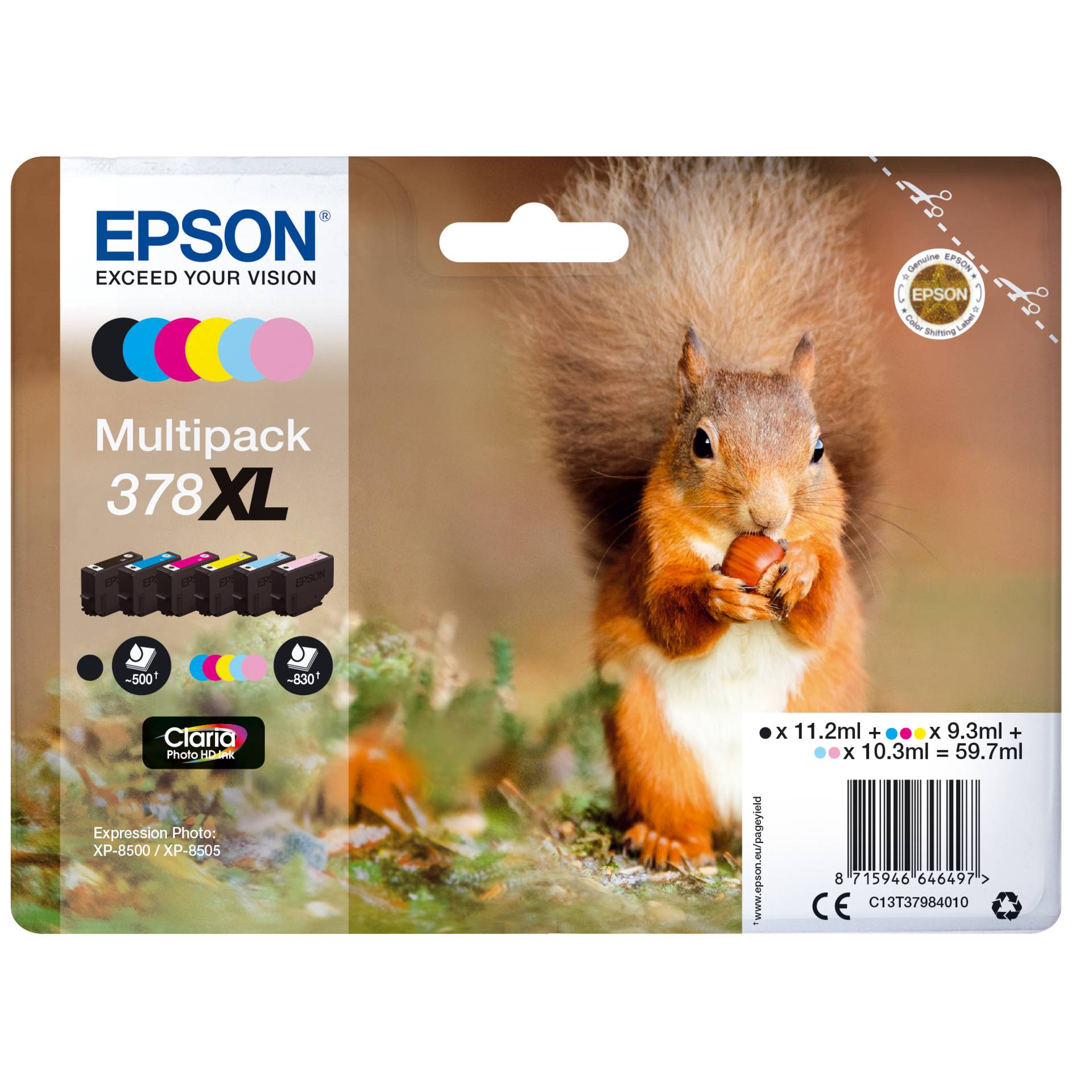 Epson Tinte 378 XL Multipack 
